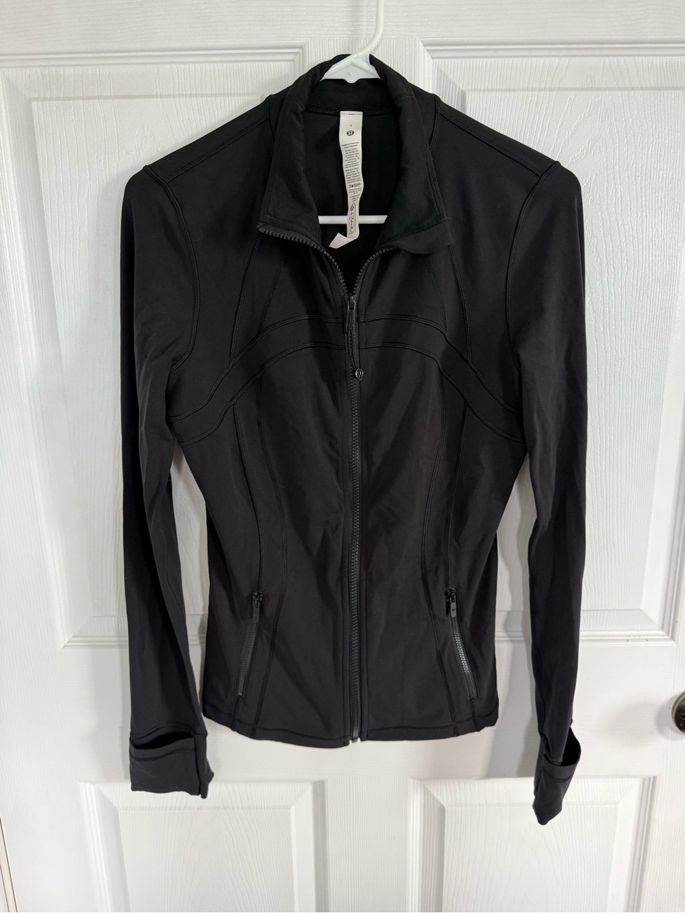Lululemon Define Jacket Nulu Black Size 8 Full Zip Running Yoga Layering